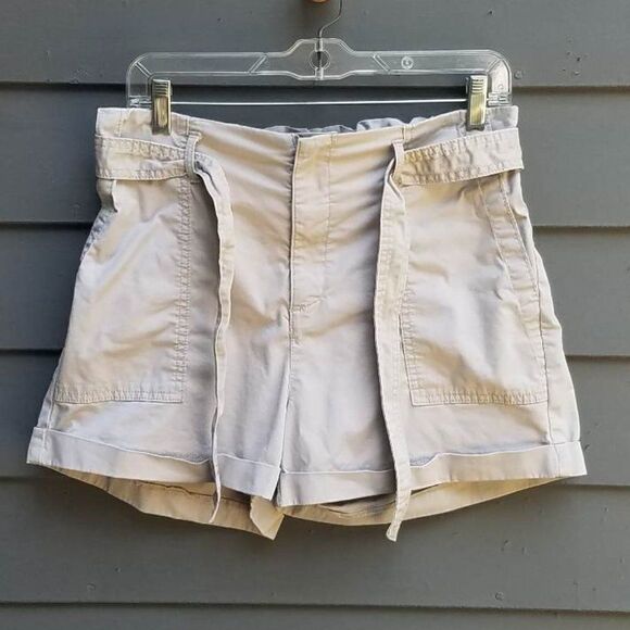 Vanilla Star Paper Bag Tan Shorts with Tie size 9 - Picture 1 of 7